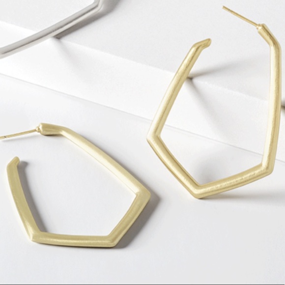 Kendra Scott Lonnie Hoops Gold 